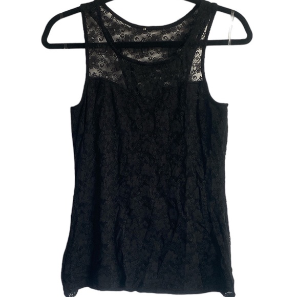 3/4 Lined Lace Tank Top - Picture 2 of 2